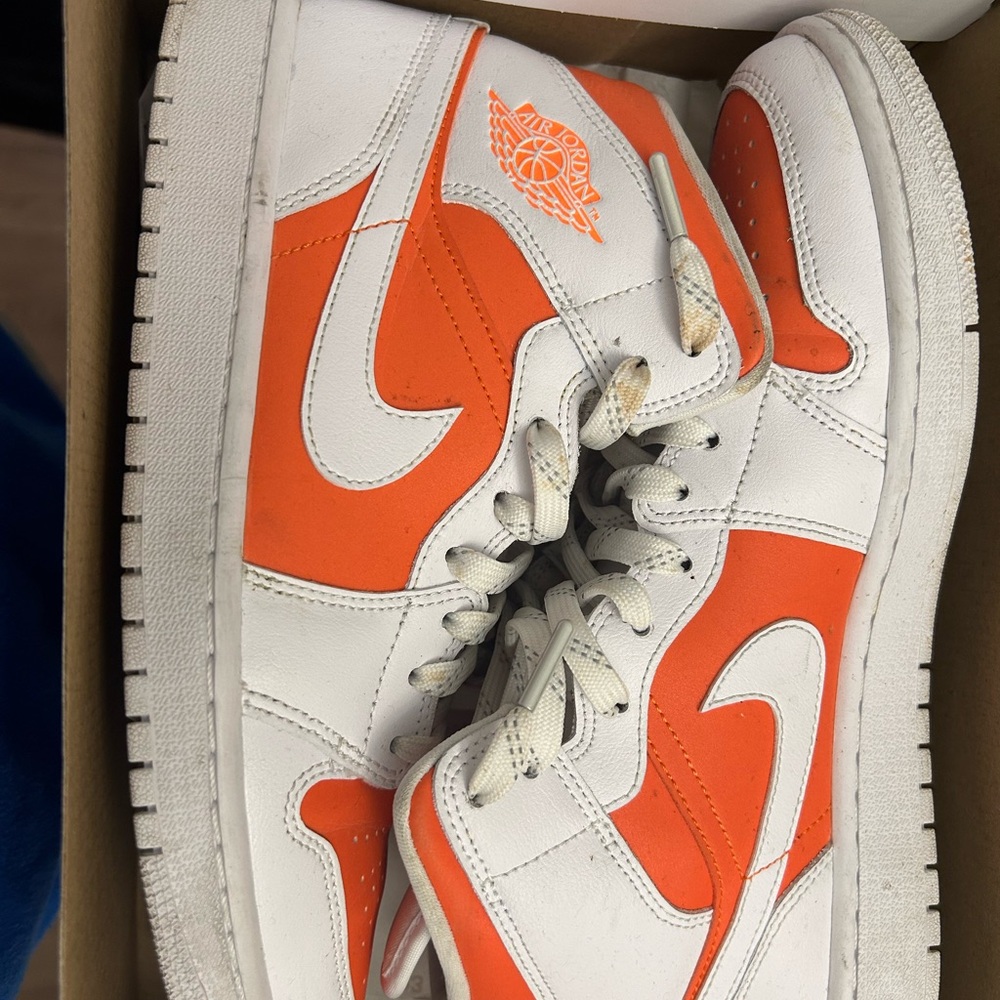 Jordan 1s Orange & White